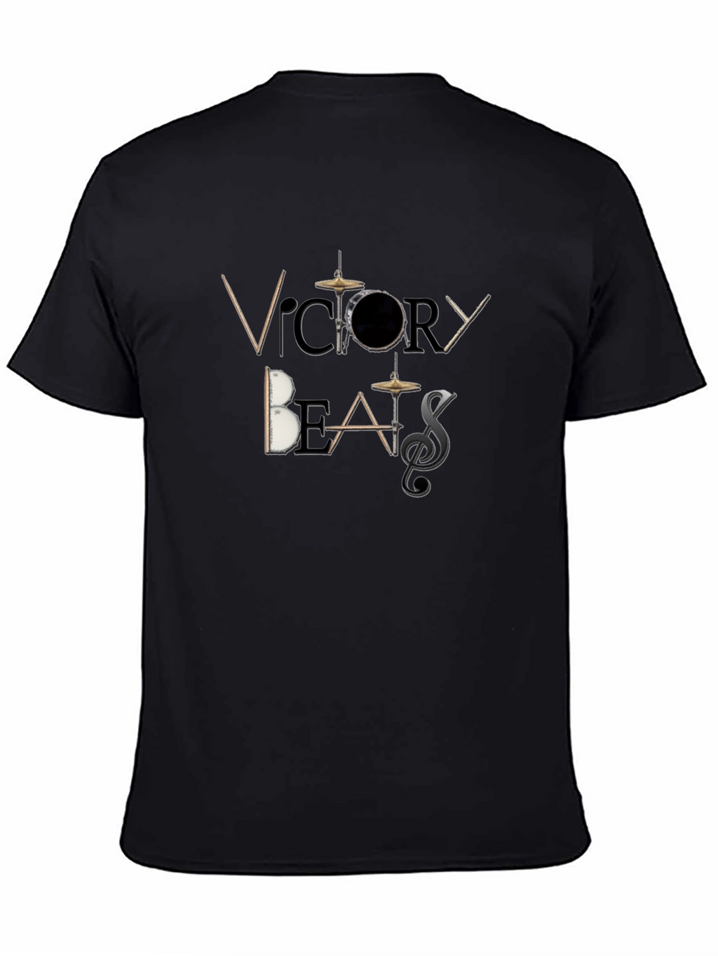 Victory Beats Black Graphic T-Shirt