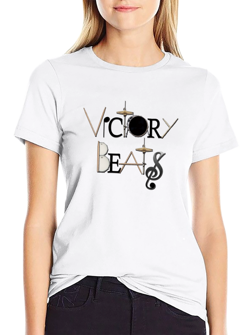 Victory Beats Black Graphic T-Shirt