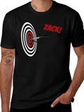 Zack! Target T-Shirt Dartboard Novelty Tee