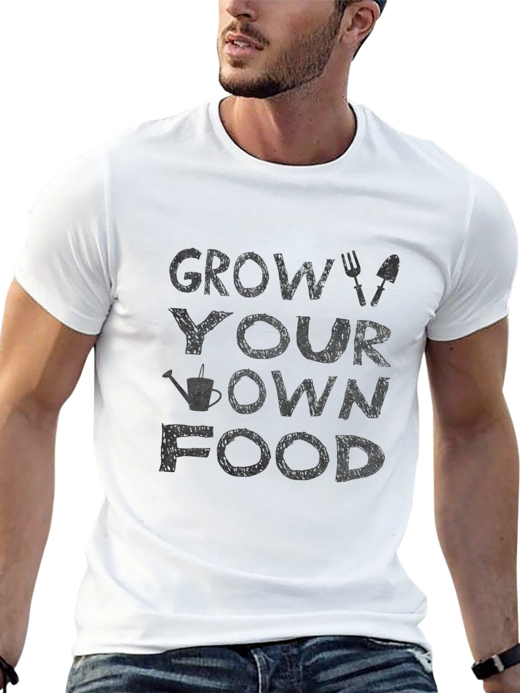 Grow Your Own Food Black T-Shirt