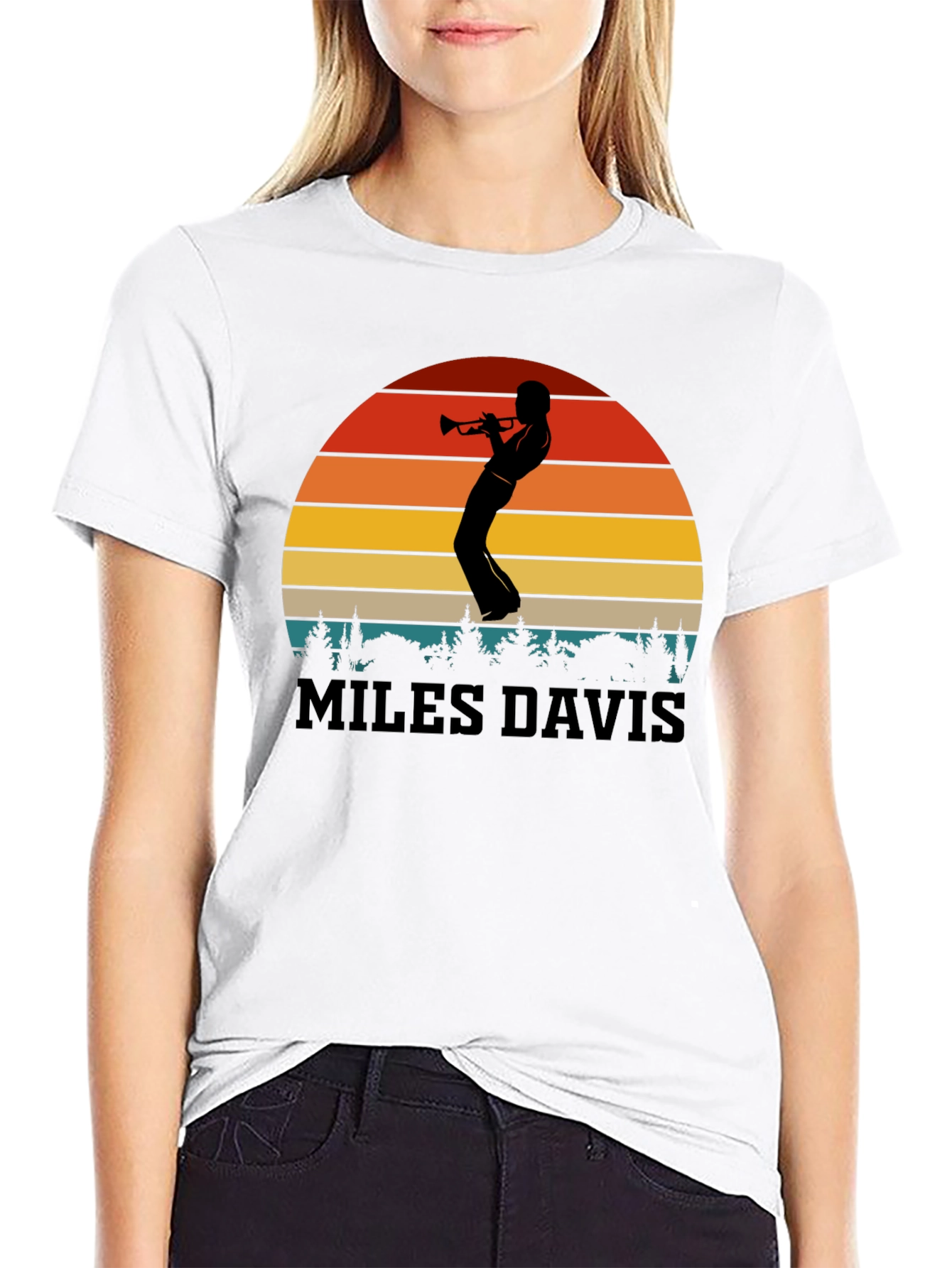 Miles Davis Sunset T-Shirt | Jazz Music Tee