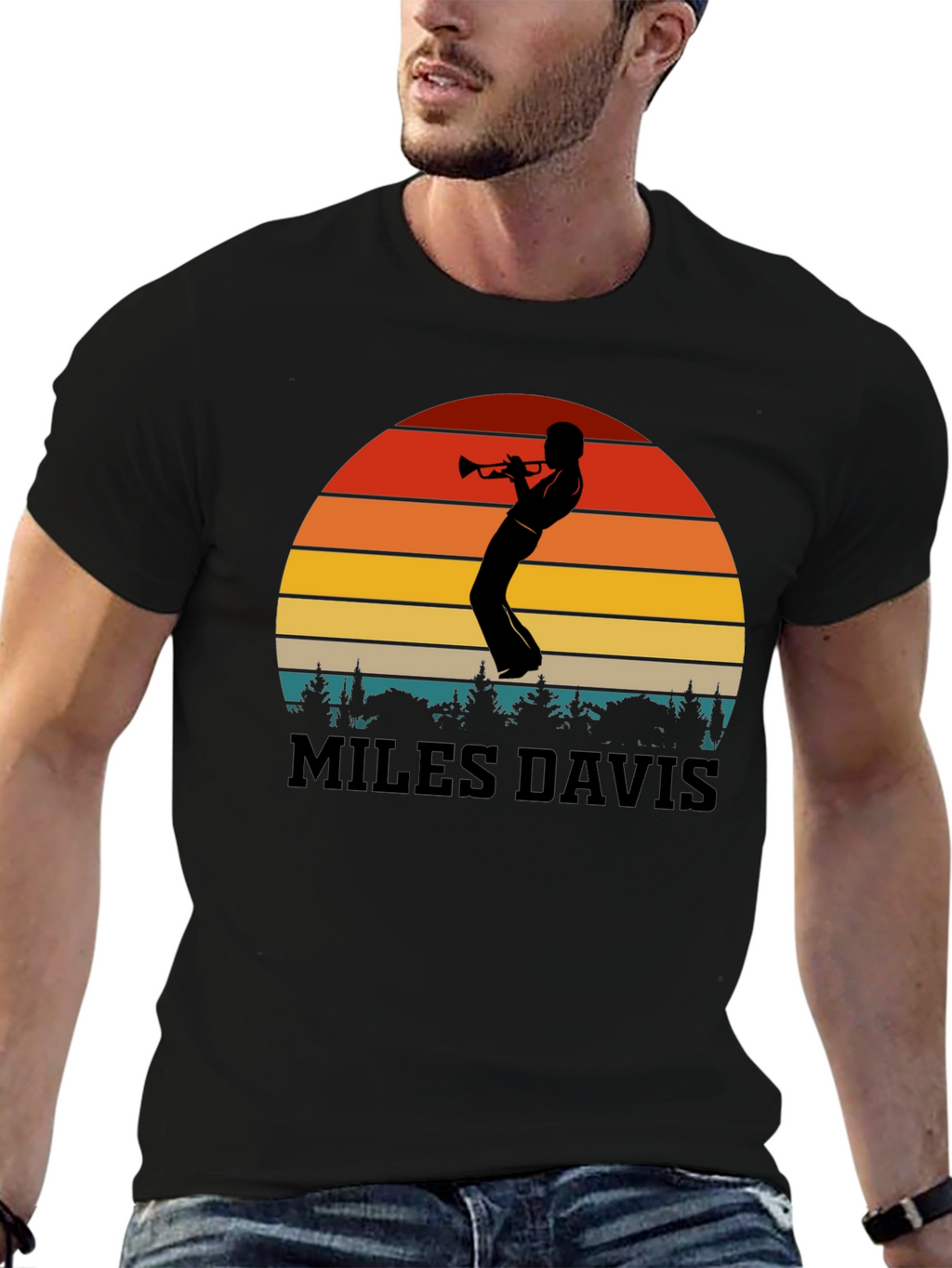 Miles Davis Sunset T-Shirt | Jazz Music Tee