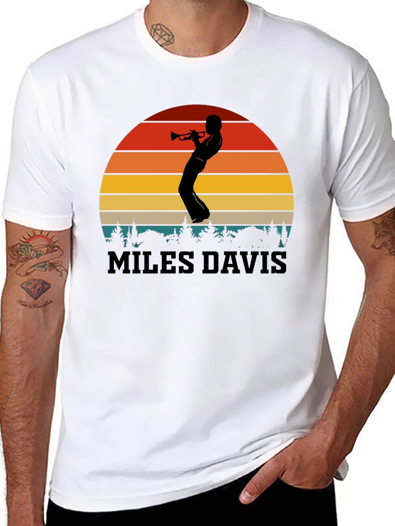 Miles Davis Sunset T-Shirt | Jazz Music Tee