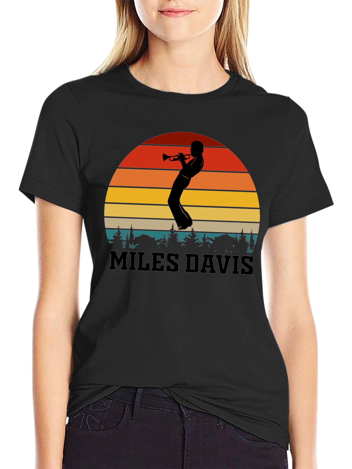 Miles Davis Sunset T-Shirt | Jazz Music Tee