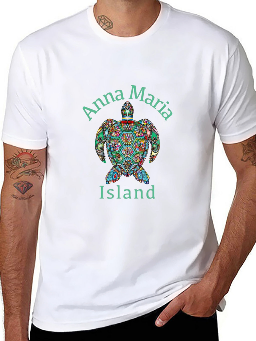 Anna Maria Island Turtle Graphic T-Shirt