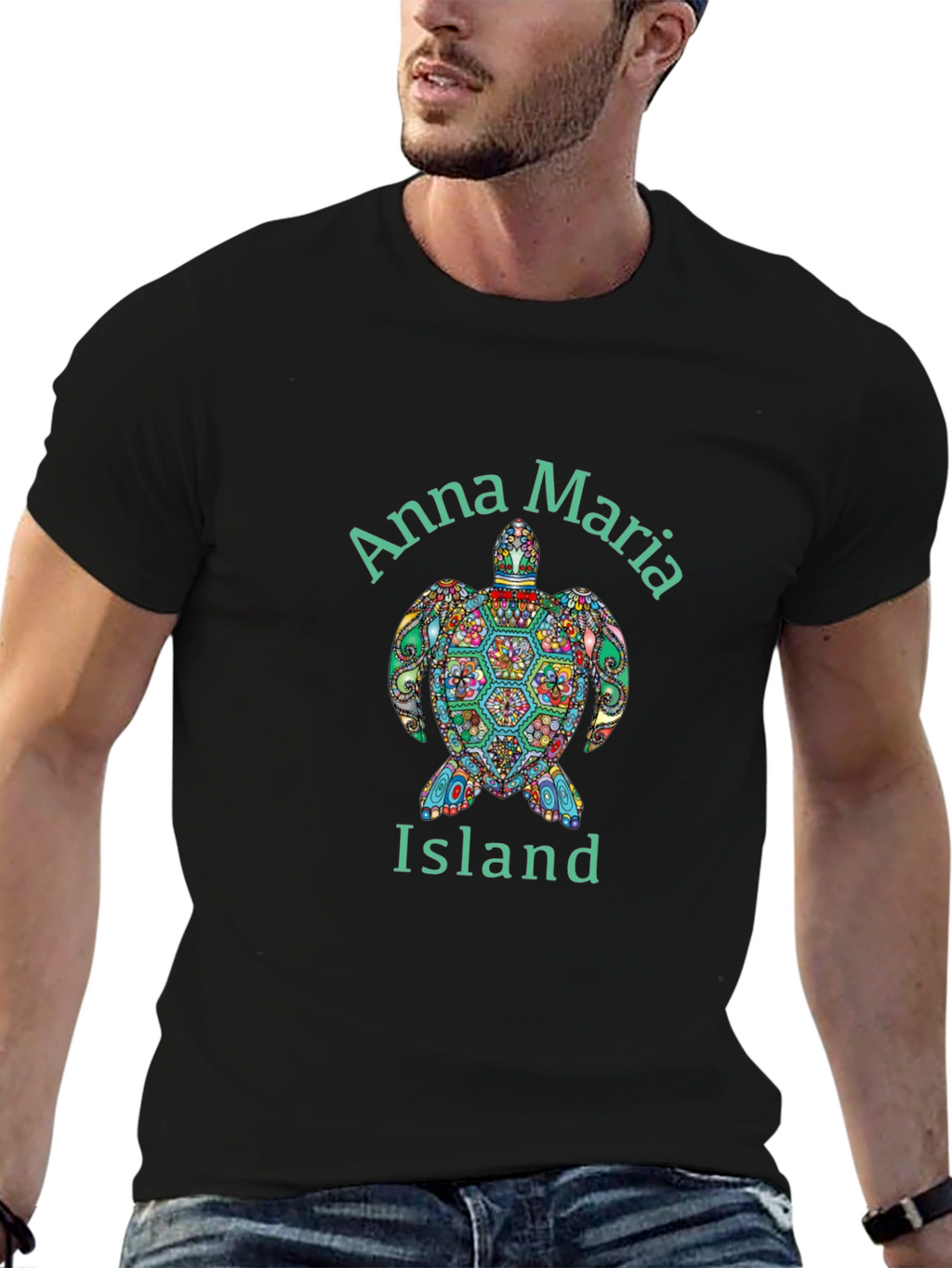 Anna Maria Island Turtle Graphic T-Shirt