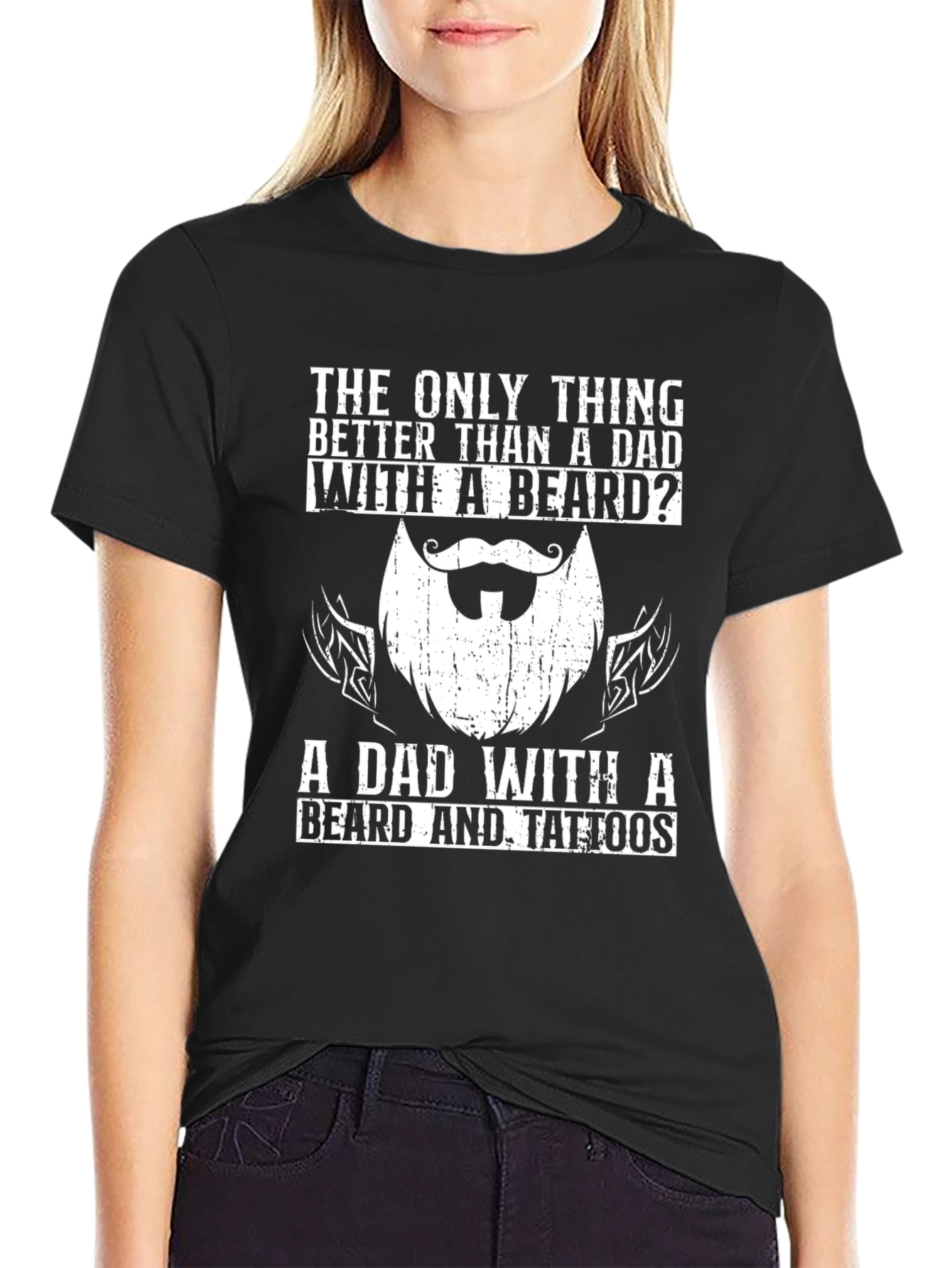 Dad Beard & Tattoos Graphic T-Shirt