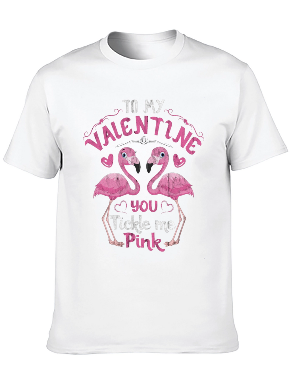 Valentine Flamingo Tee - Tickle Me Pink!