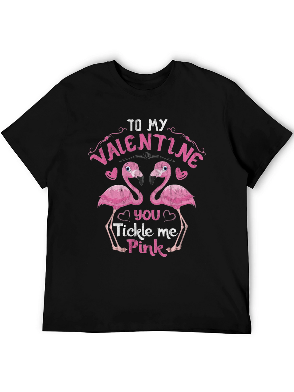 Valentine Flamingo Tee - Tickle Me Pink!
