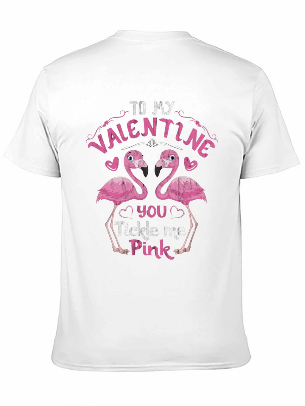 Valentine Flamingo Tee - Tickle Me Pink!