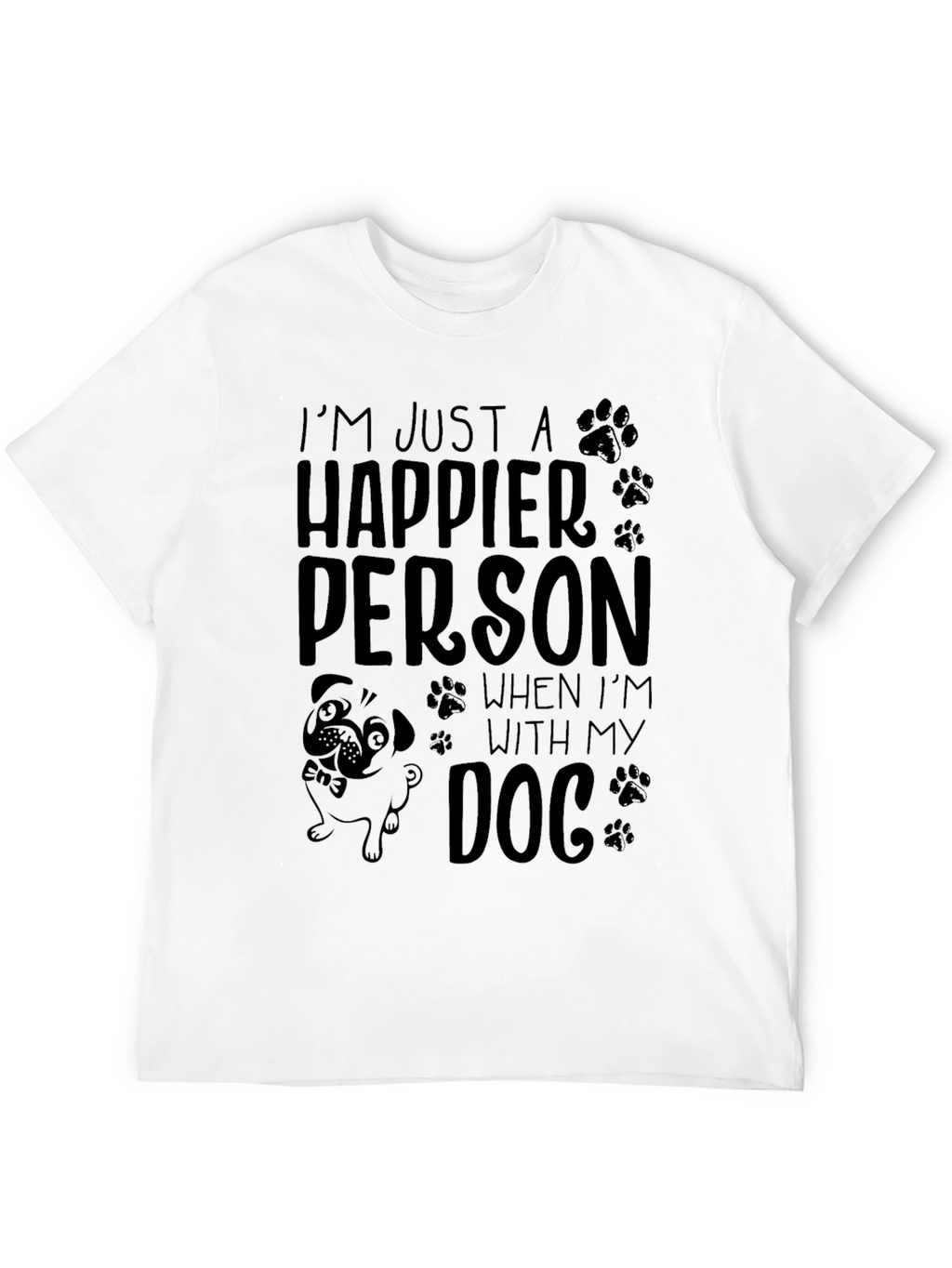 Happier Person Dog T-Shirt
