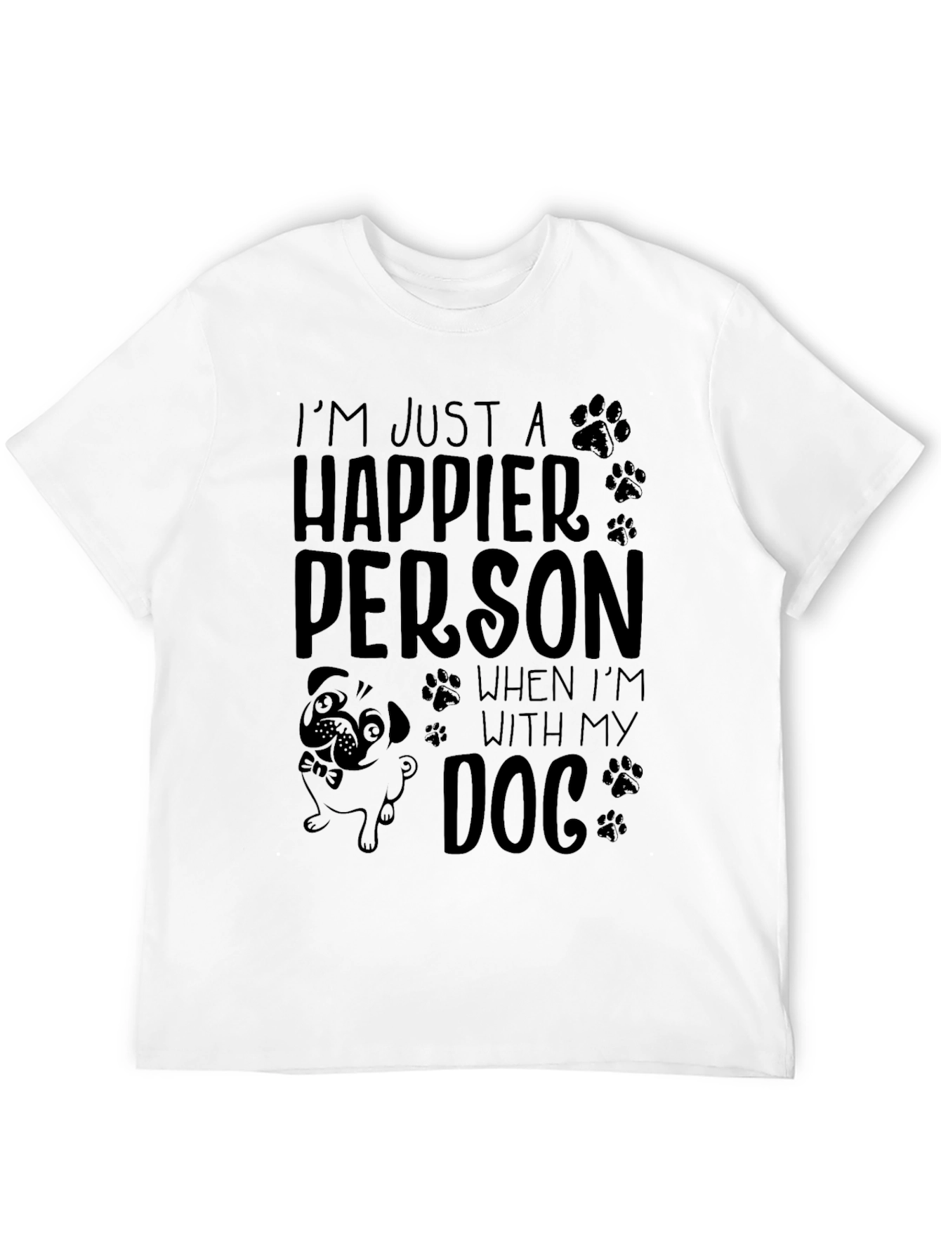 Happier Person Dog T-Shirt