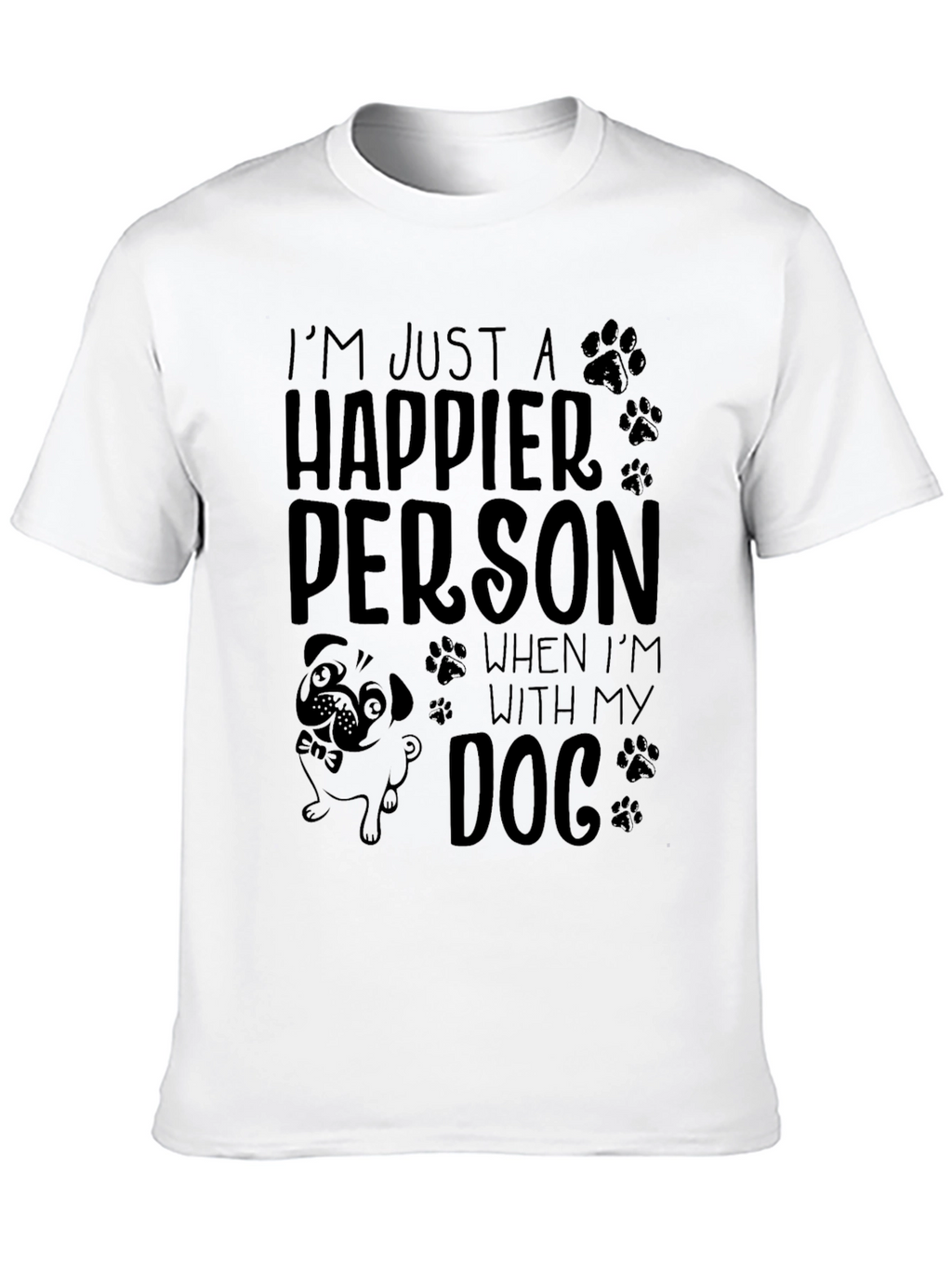Happier Person Dog T-Shirt