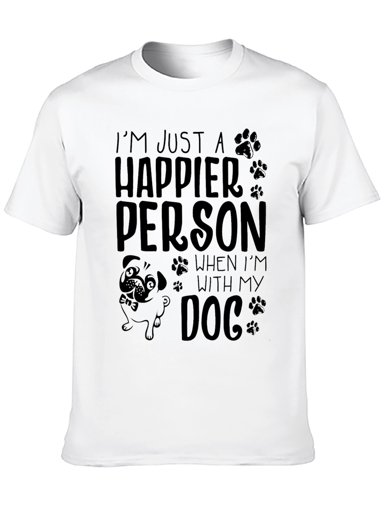 Happier Person Dog T-Shirt