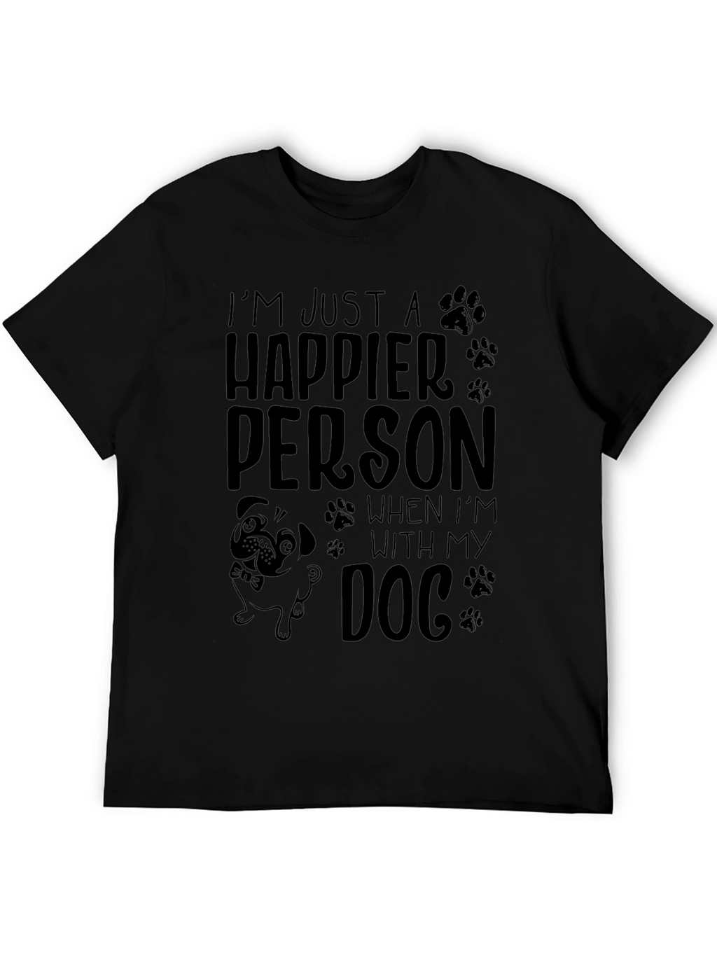 Happier Person Dog T-Shirt