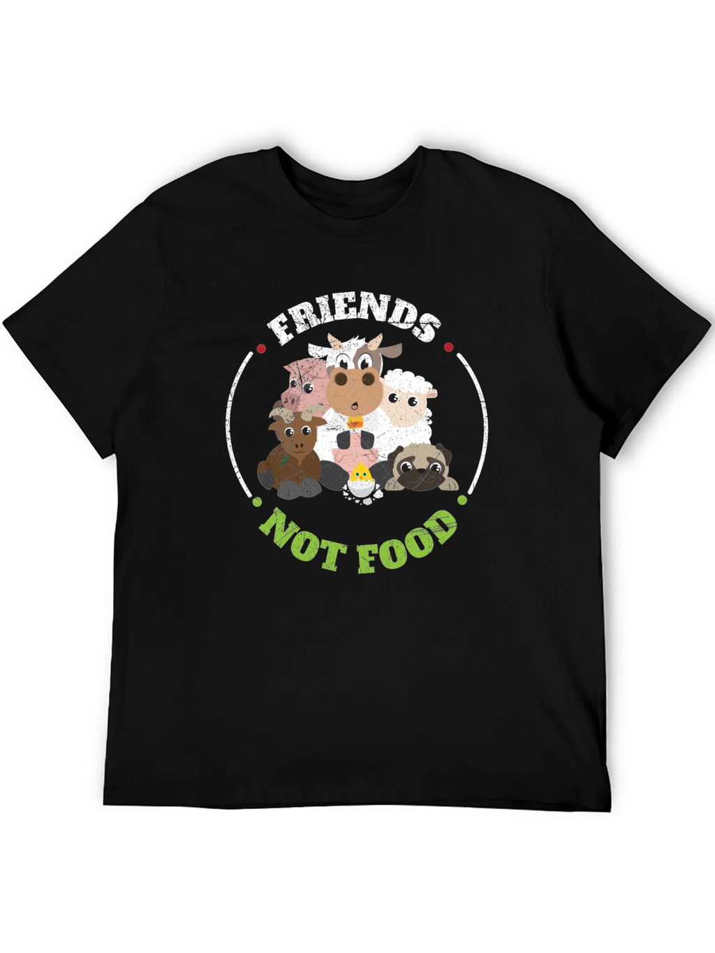 Friends Not Food Vegan Graphic T-Shirt