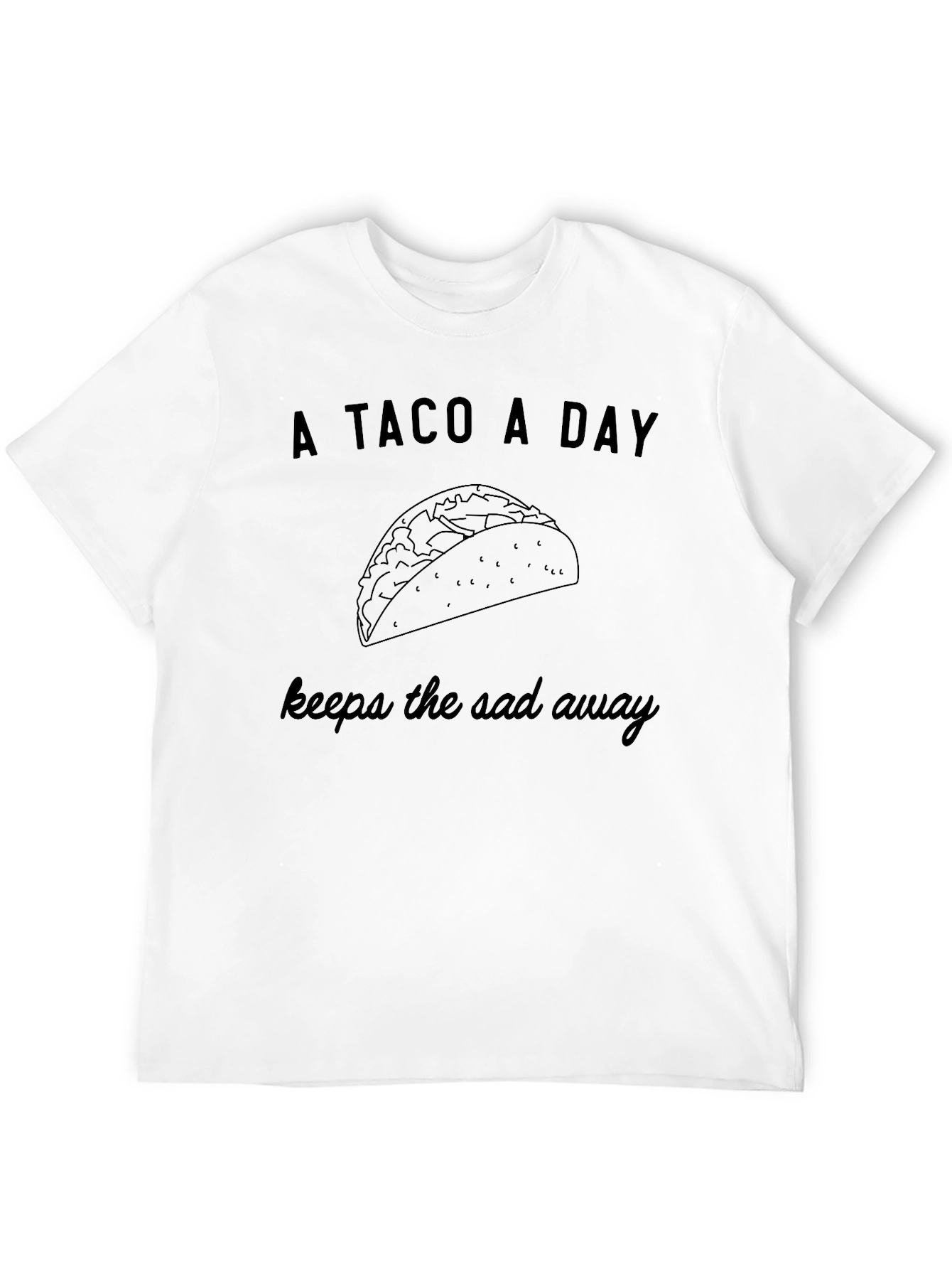 A Taco A Day Graphic Tee - Foodie T-Shirt