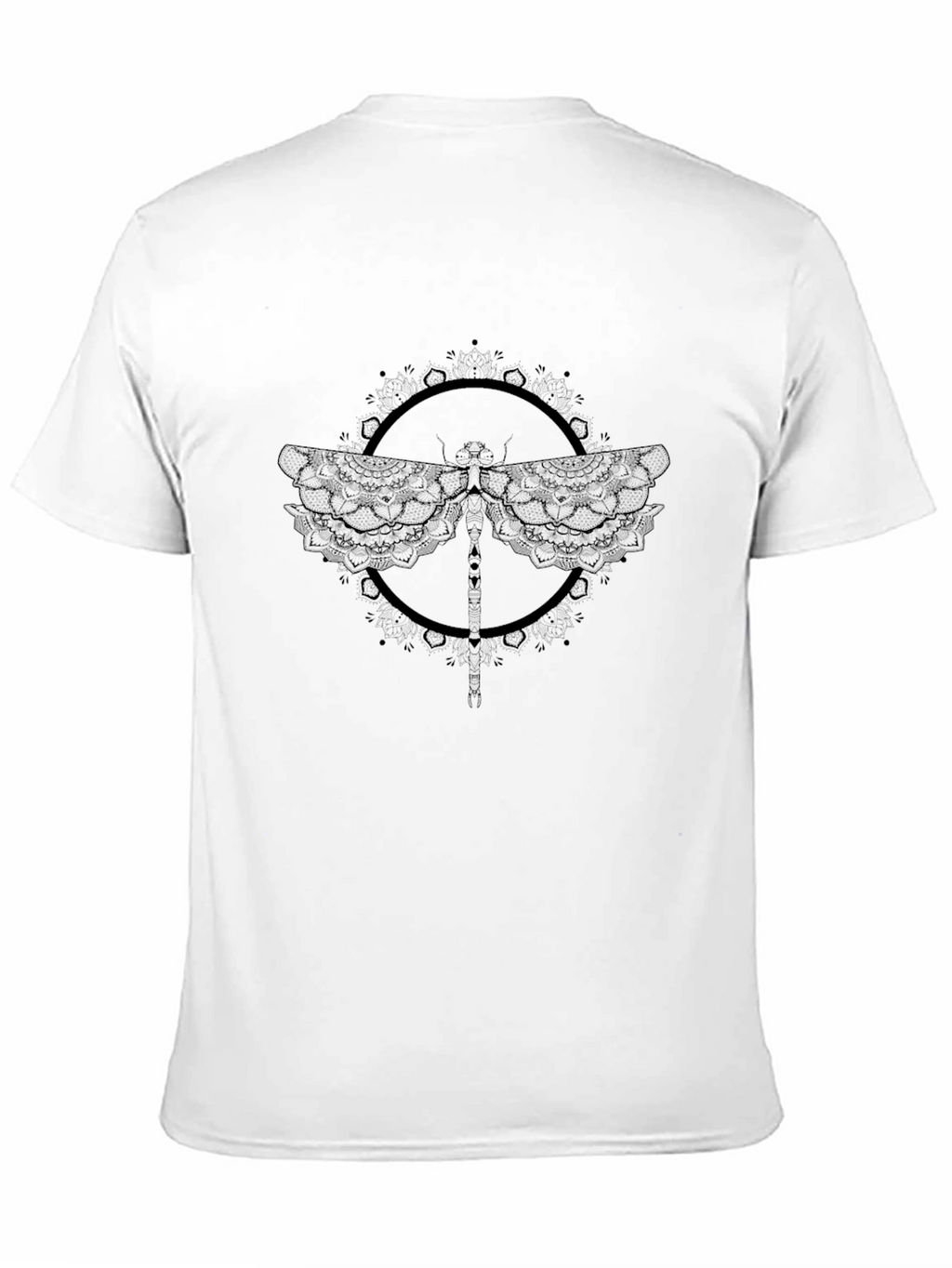 Black Dragonfly Graphic T-Shirt for Men