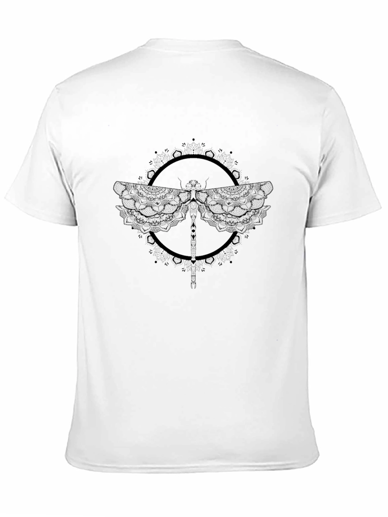 Black Dragonfly Graphic T-Shirt for Men