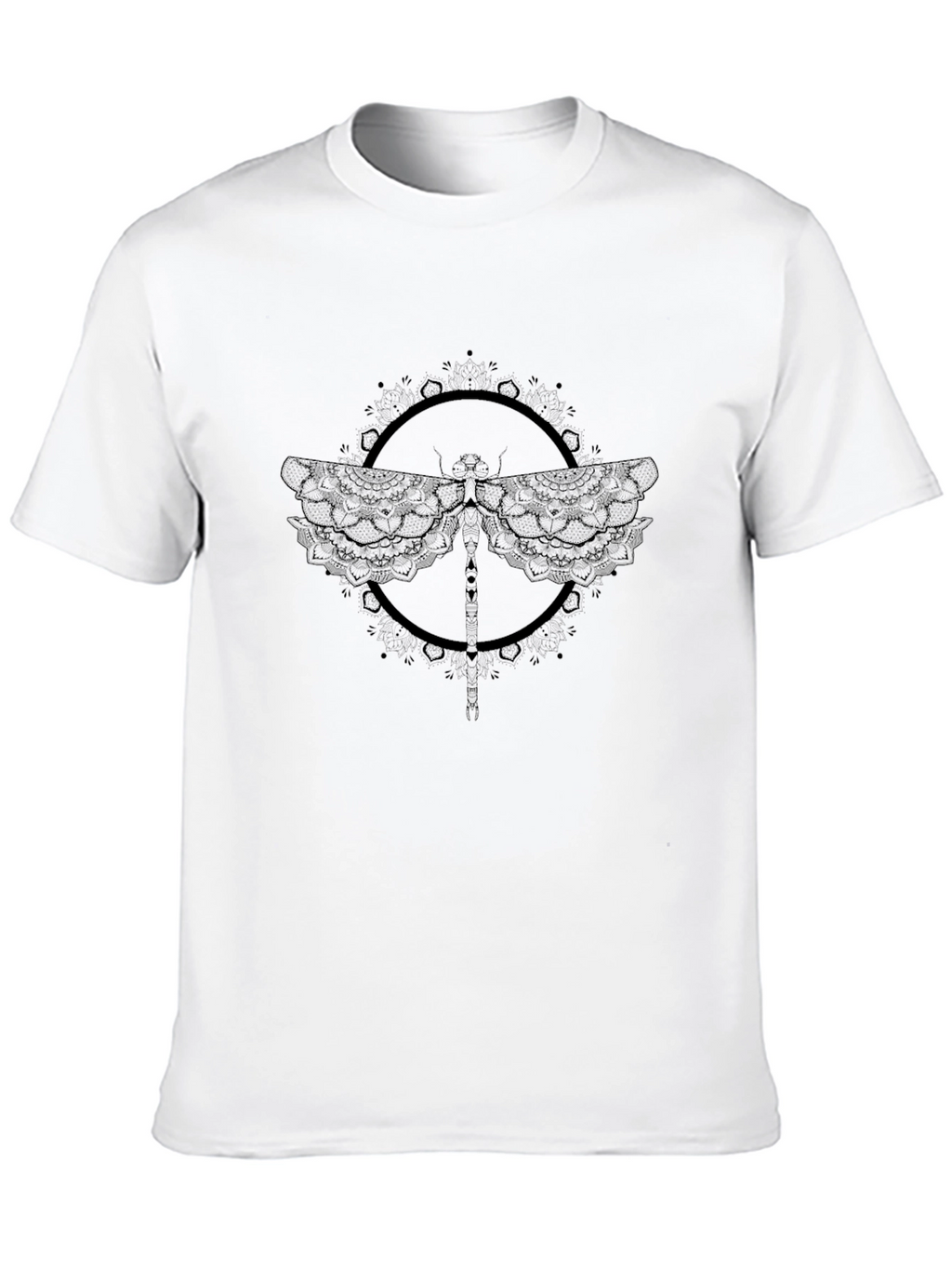 Black Dragonfly Graphic T-Shirt for Men