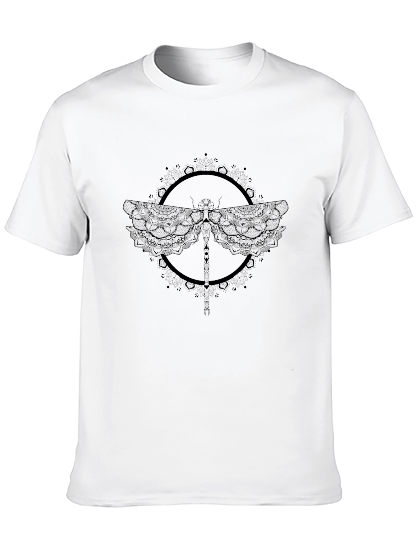 Black Dragonfly Graphic T-Shirt for Men