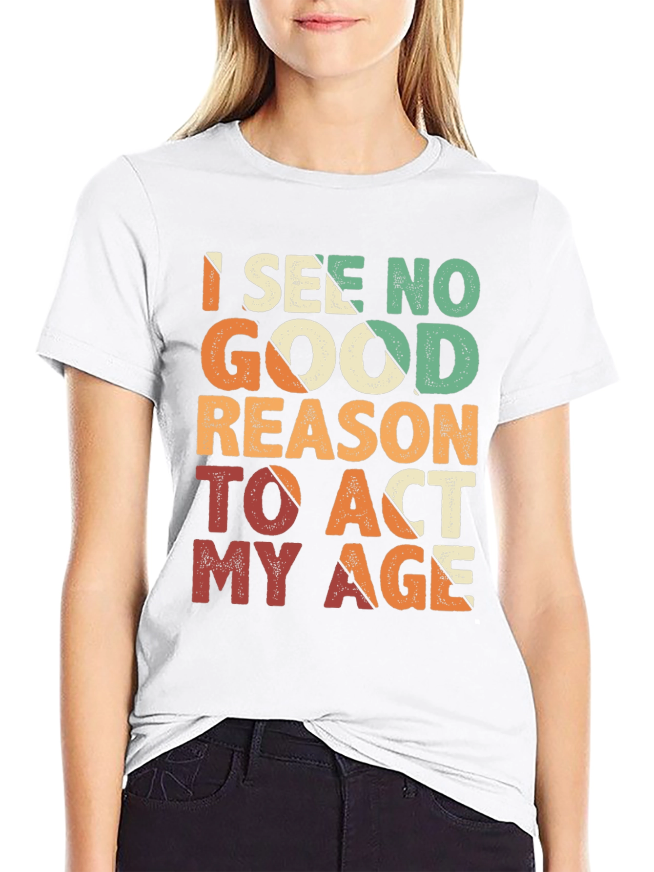 Funny Act My Age Retro Graphic T-Shirt