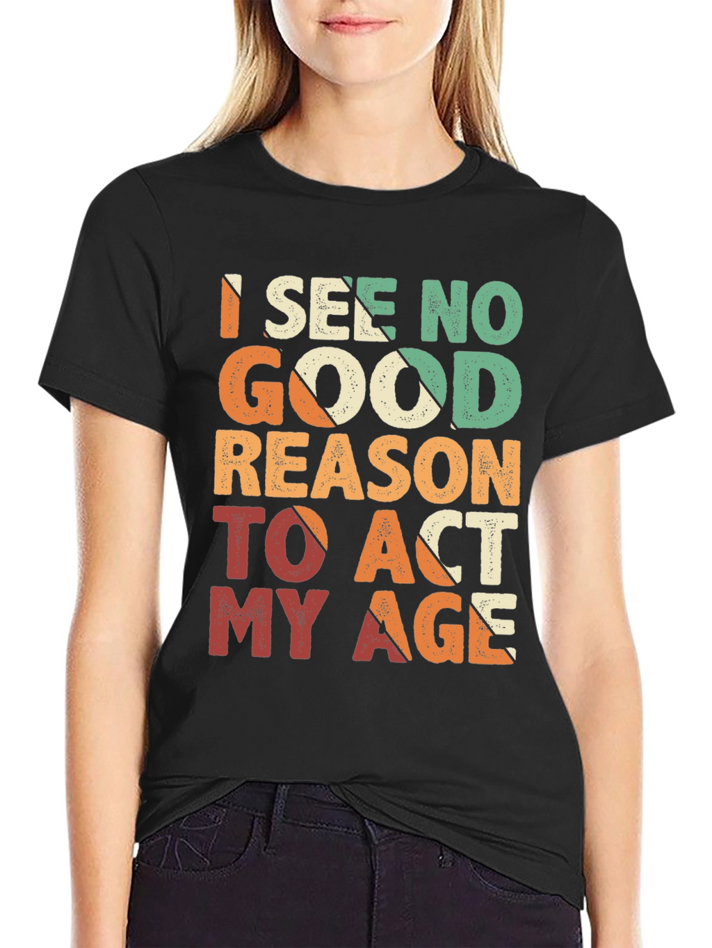 Funny Act My Age Retro Graphic T-Shirt