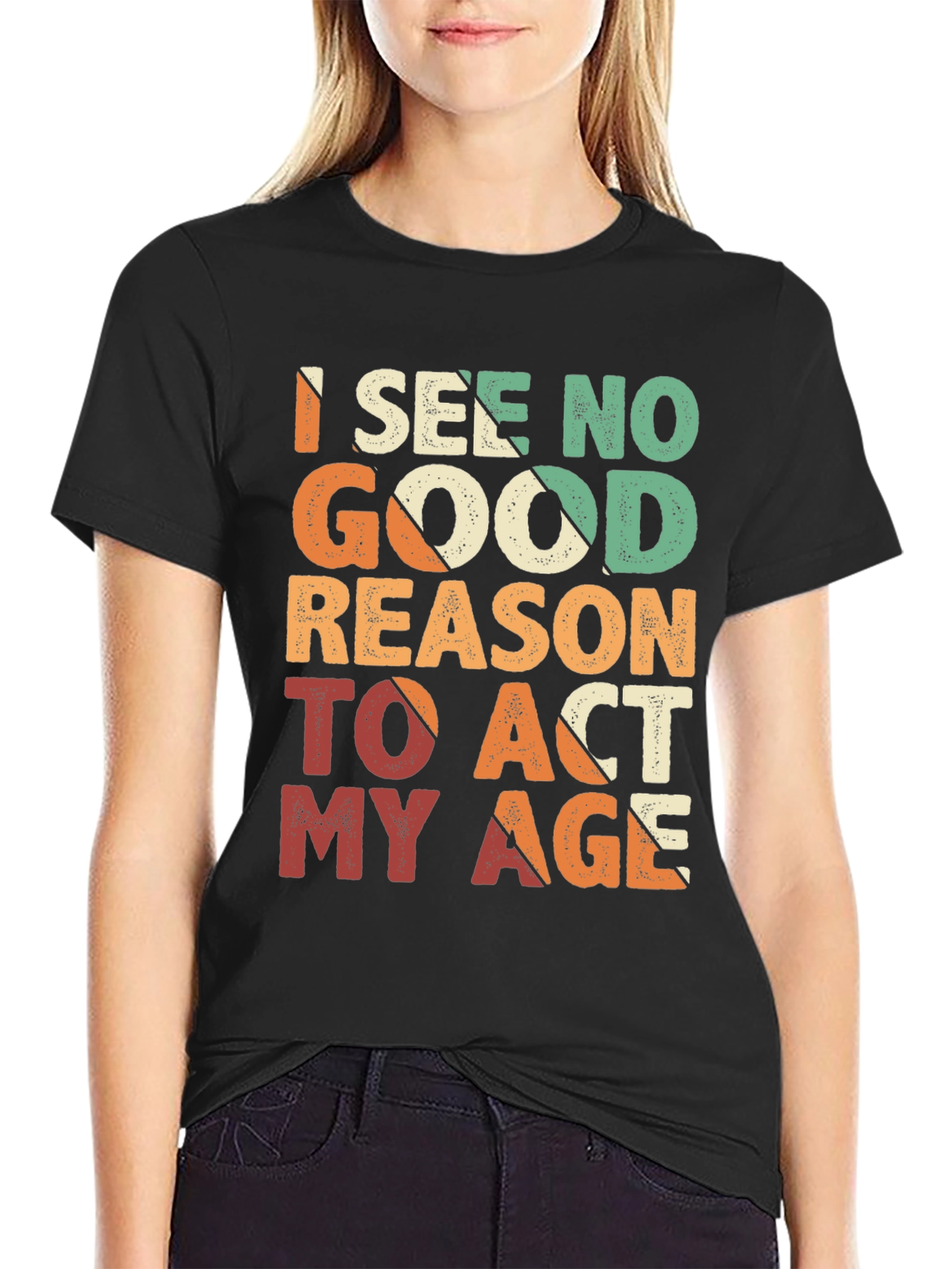 Funny Act My Age Retro Graphic T-Shirt