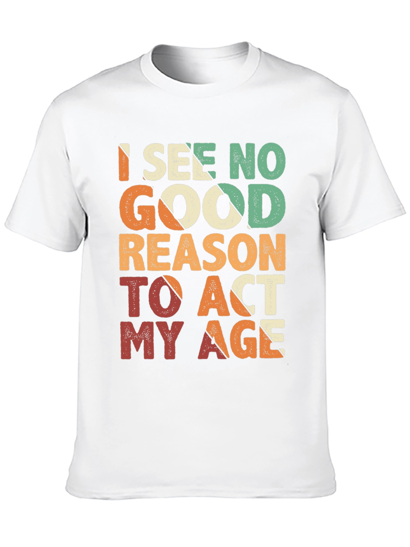 Funny Act My Age Retro Graphic T-Shirt