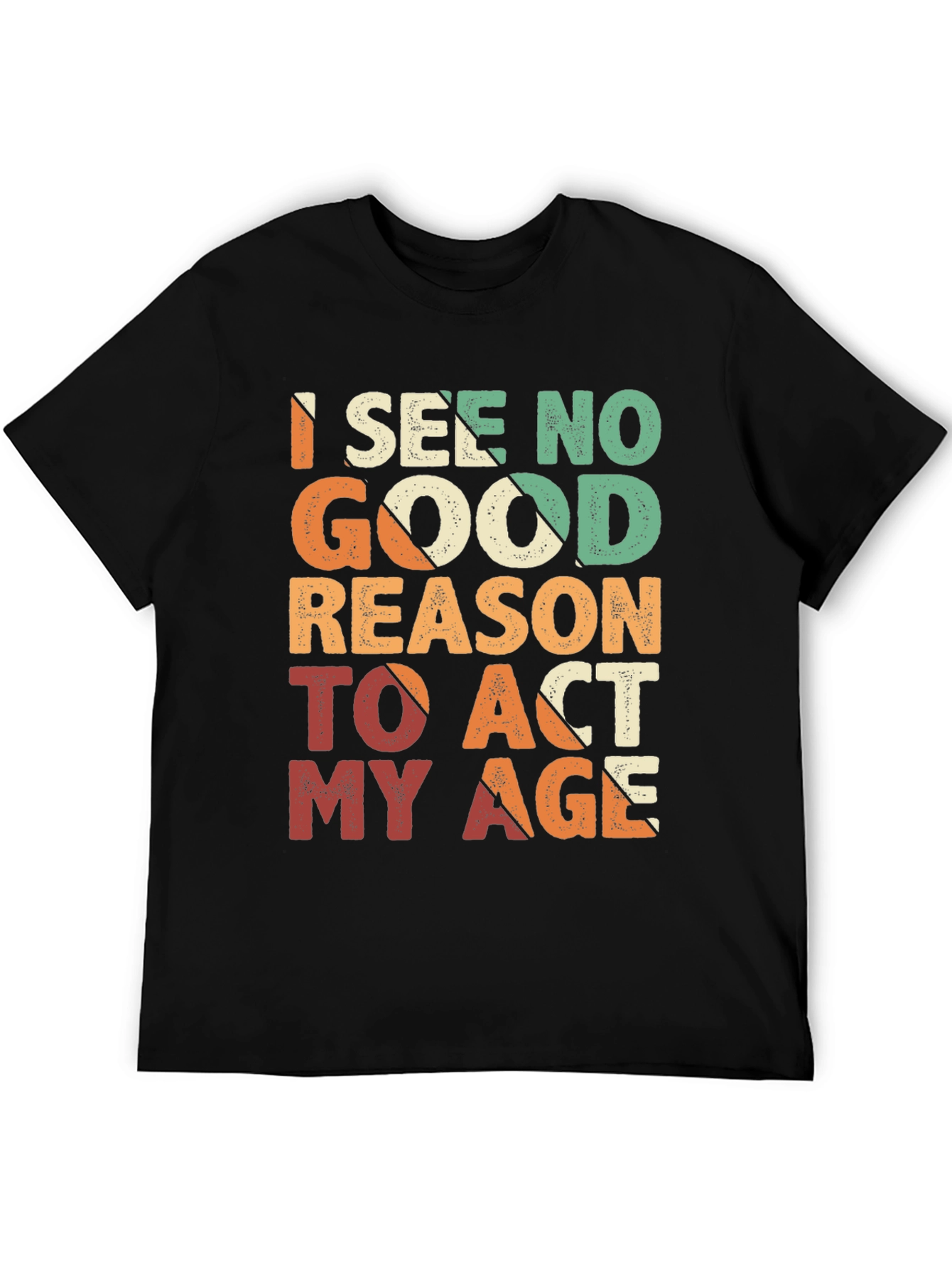 Funny Act My Age Retro Graphic T-Shirt