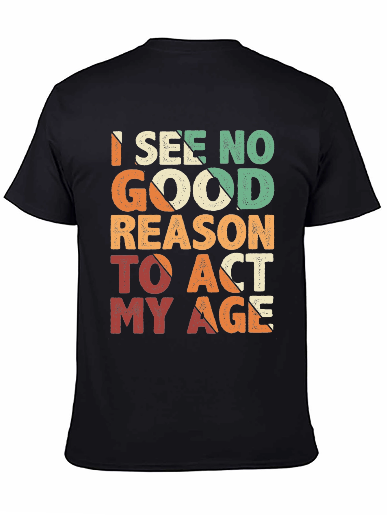 Funny Act My Age Retro Graphic T-Shirt