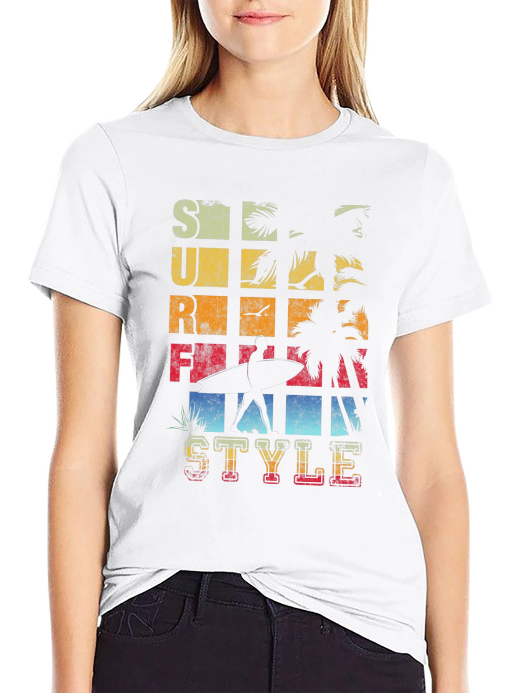 Surf Style Graphic T-Shirt - Retro Design
