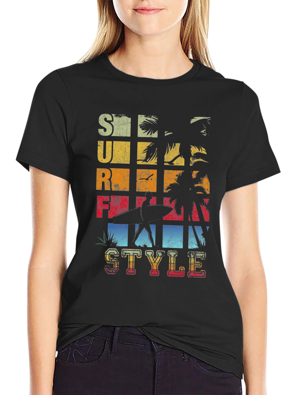 Surf Style Graphic T-Shirt - Retro Design