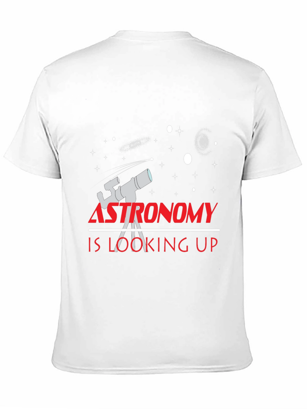 Astronomy is Looking Up Black T-Shirt