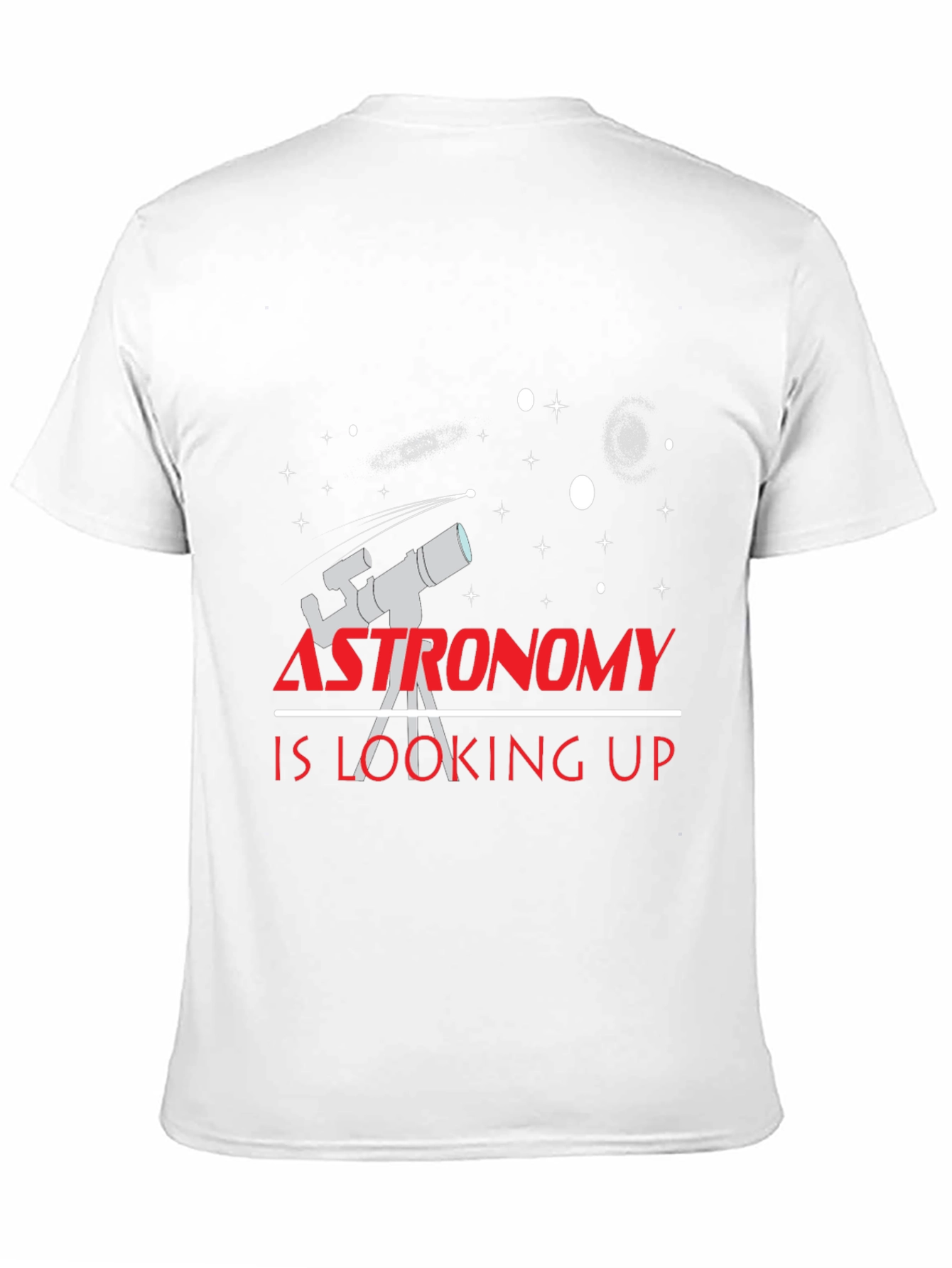 Astronomy is Looking Up Black T-Shirt