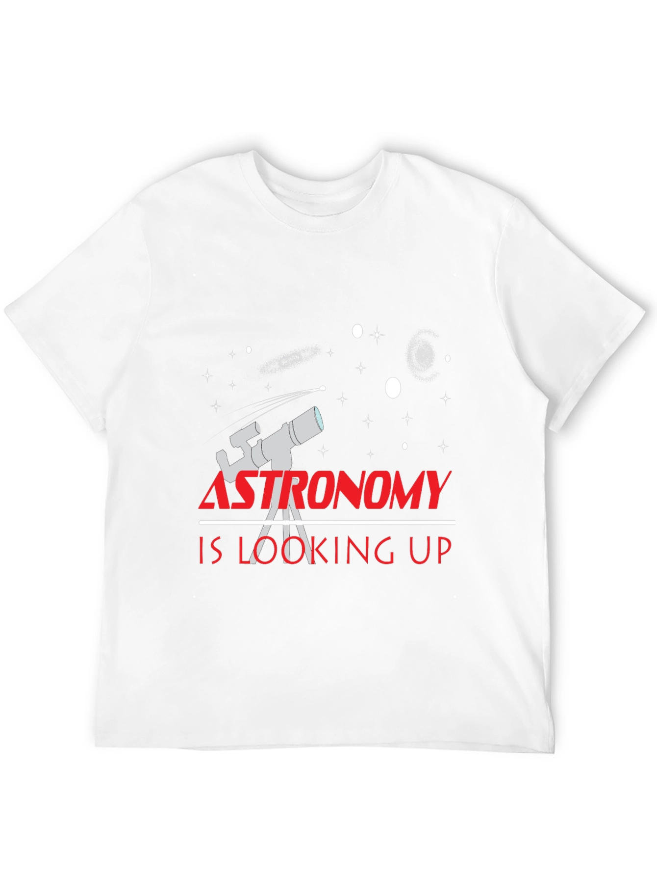 Astronomy is Looking Up Black T-Shirt