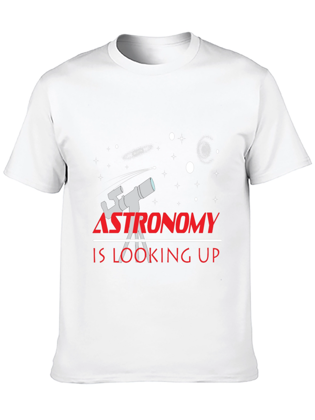 Astronomy is Looking Up Black T-Shirt