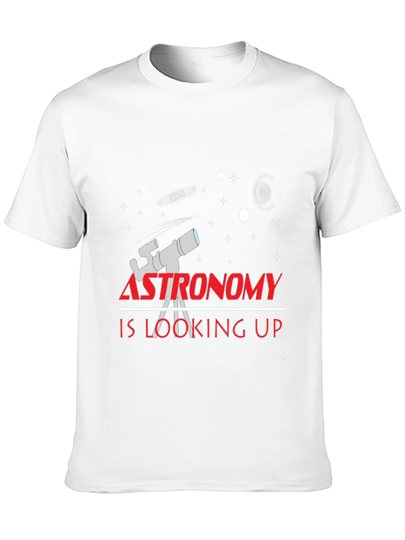 Astronomy is Looking Up Black T-Shirt