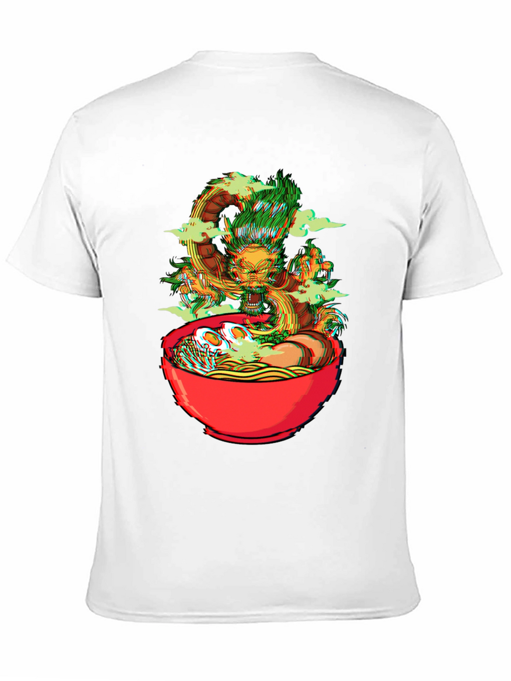 Dragon Ramen Graphic Tee - Black Cotton T-Shirt