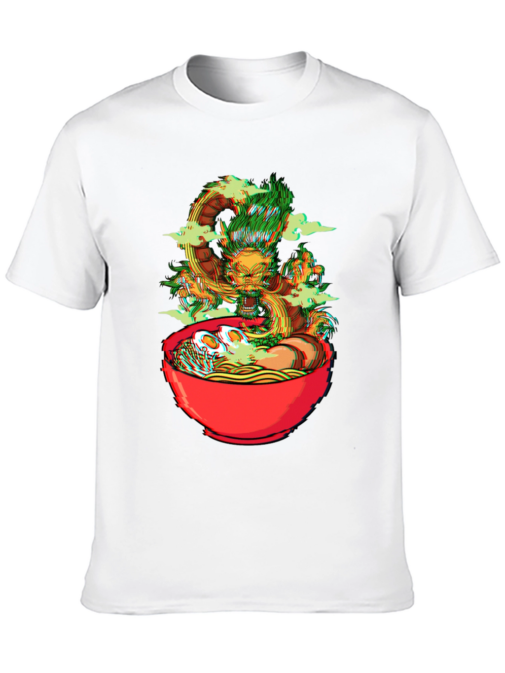 Dragon Ramen Graphic Tee - Black Cotton T-Shirt