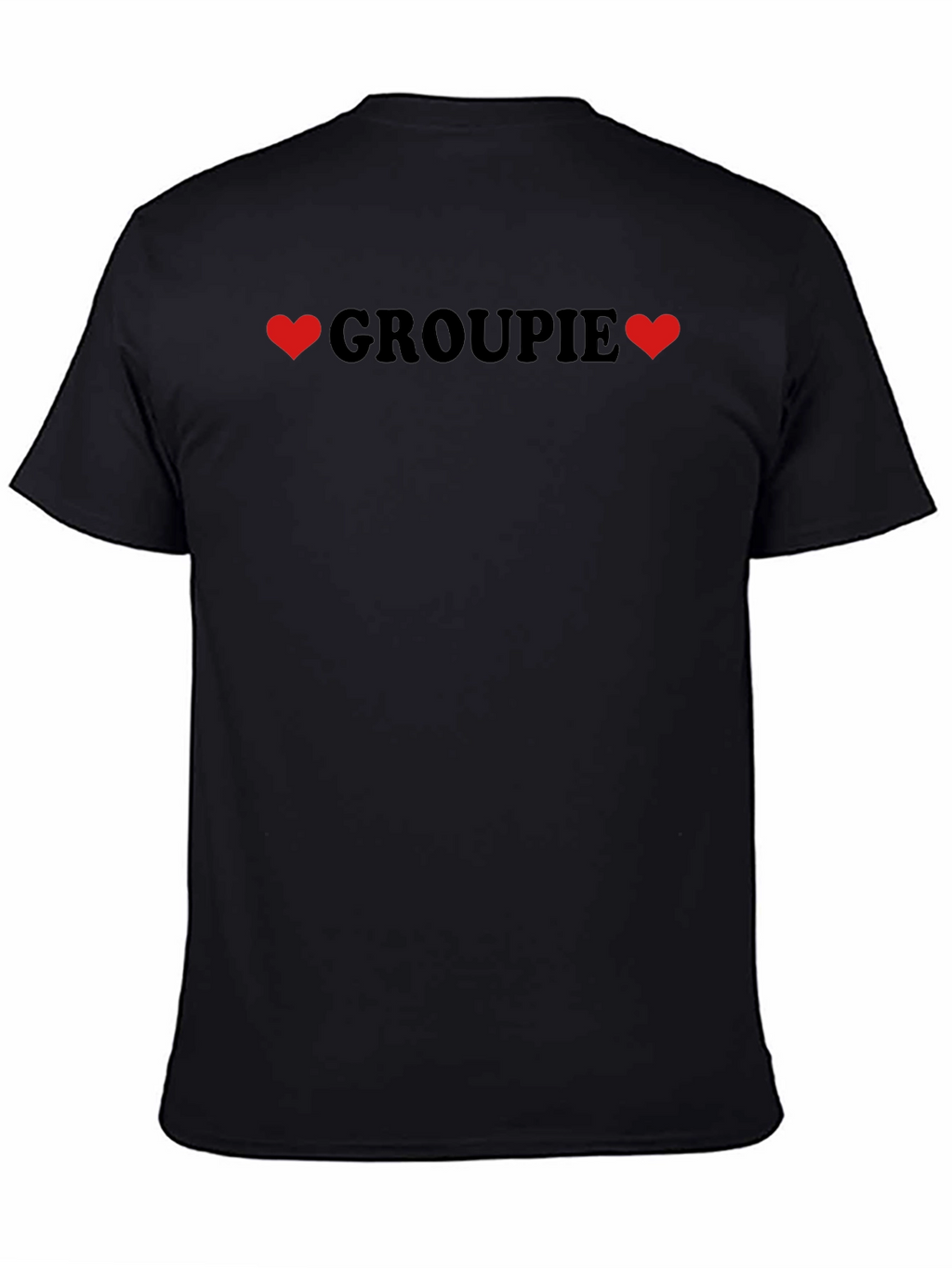 Grouopie Love T-Shirt - Black Crew Neck Tee