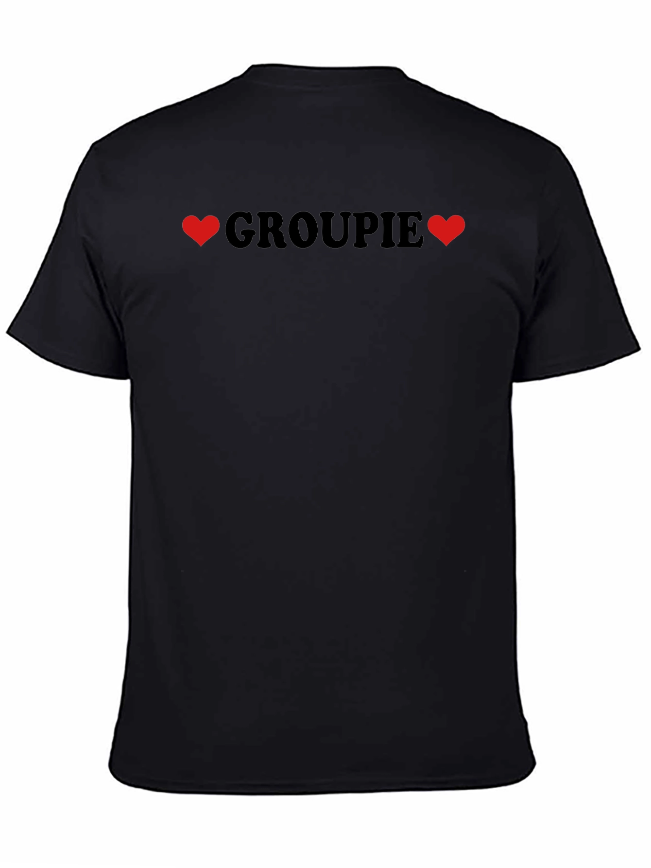 Grouopie Love T-Shirt - Black Crew Neck Tee