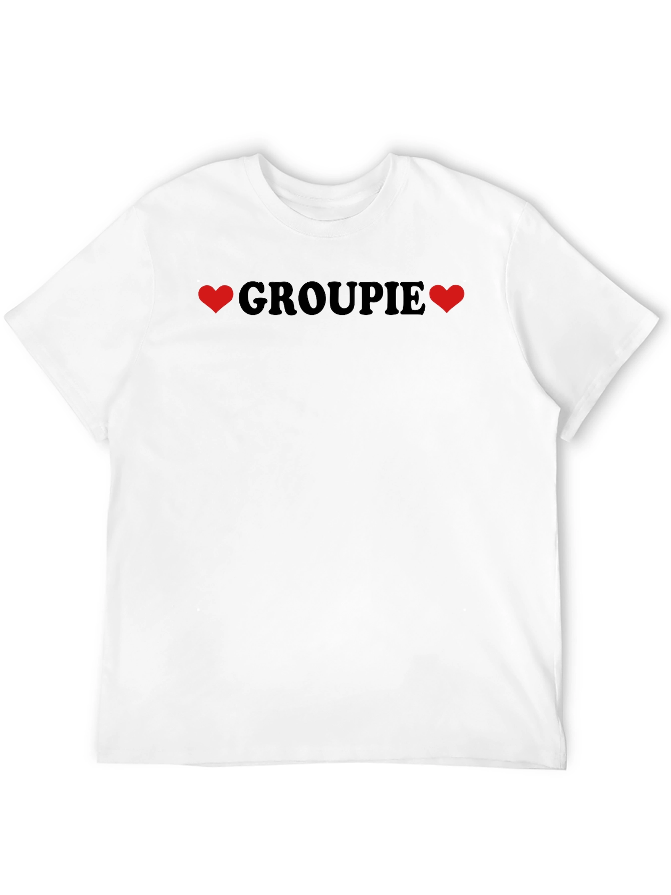 Grouopie Love T-Shirt - Black Crew Neck Tee