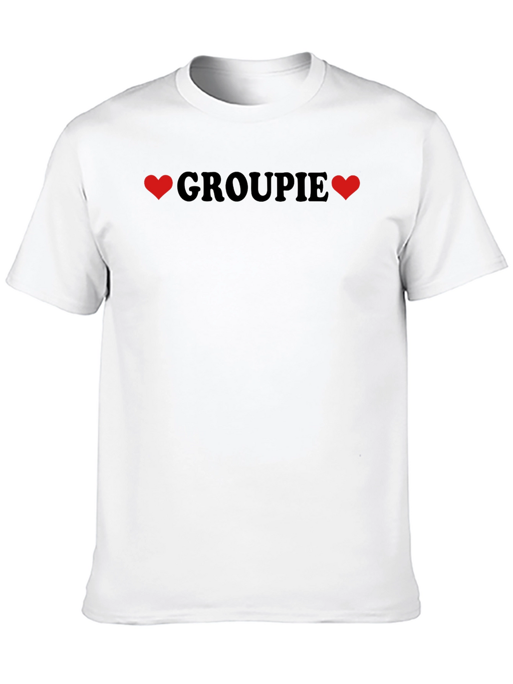 Grouopie Love T-Shirt - Black Crew Neck Tee
