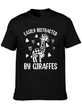 Easily Distracted by Giraffes T-Shirt