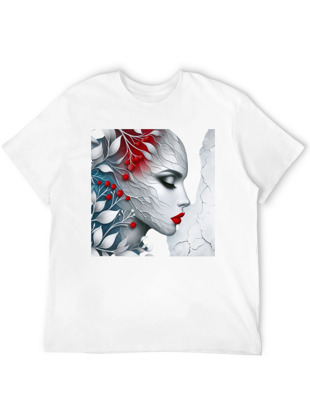 Floral Beauty Graphic Tee - Artistic Design