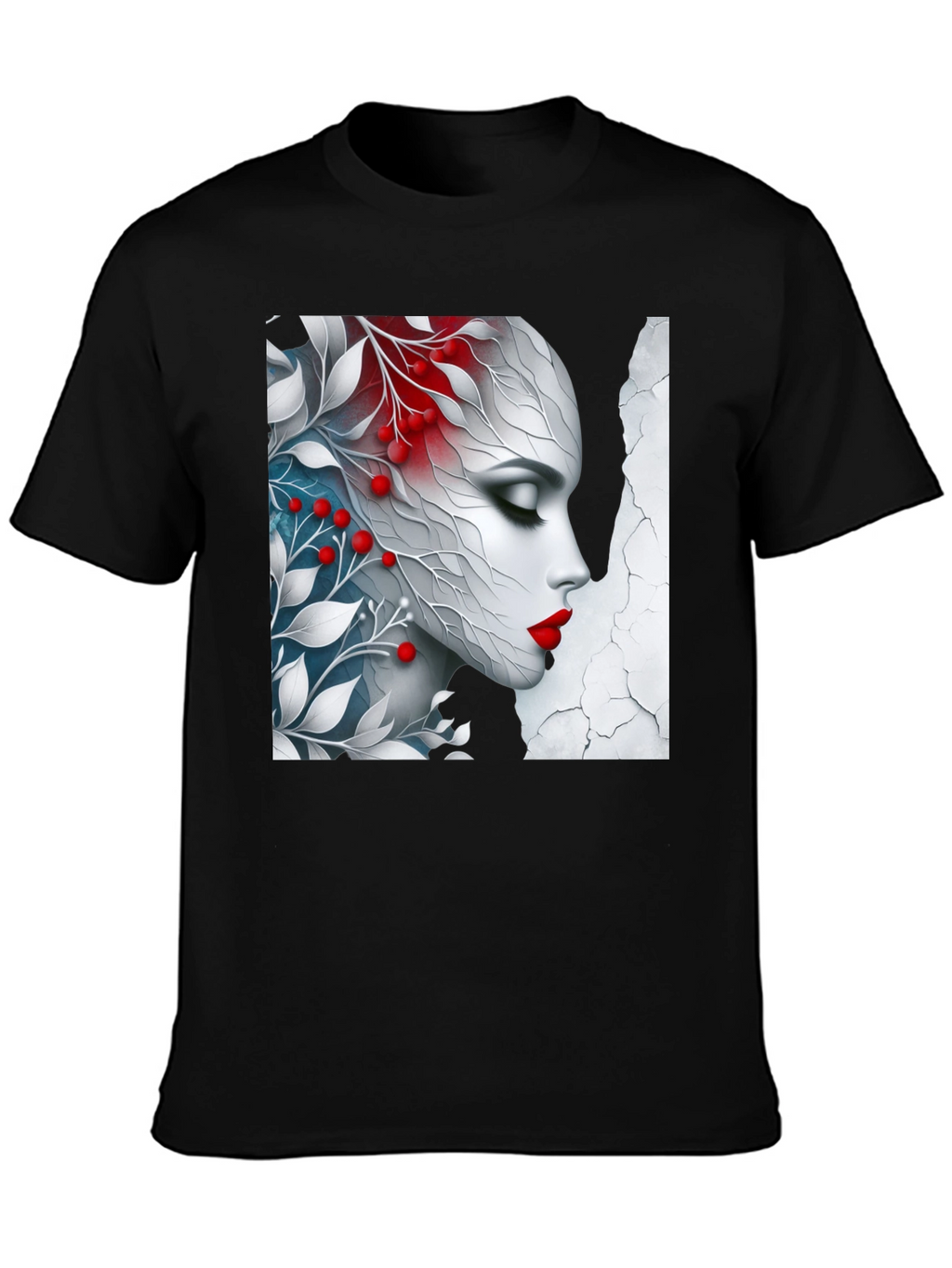 Floral Beauty Graphic Tee - Artistic Design