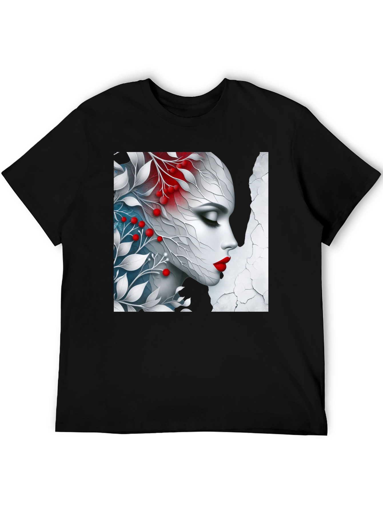 Floral Beauty Graphic Tee - Artistic Design
