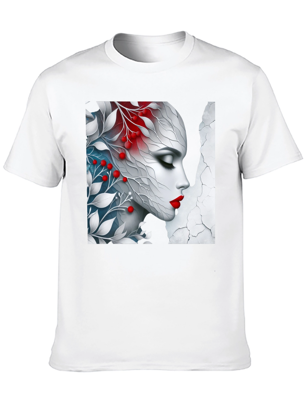 Floral Beauty Graphic Tee - Artistic Design