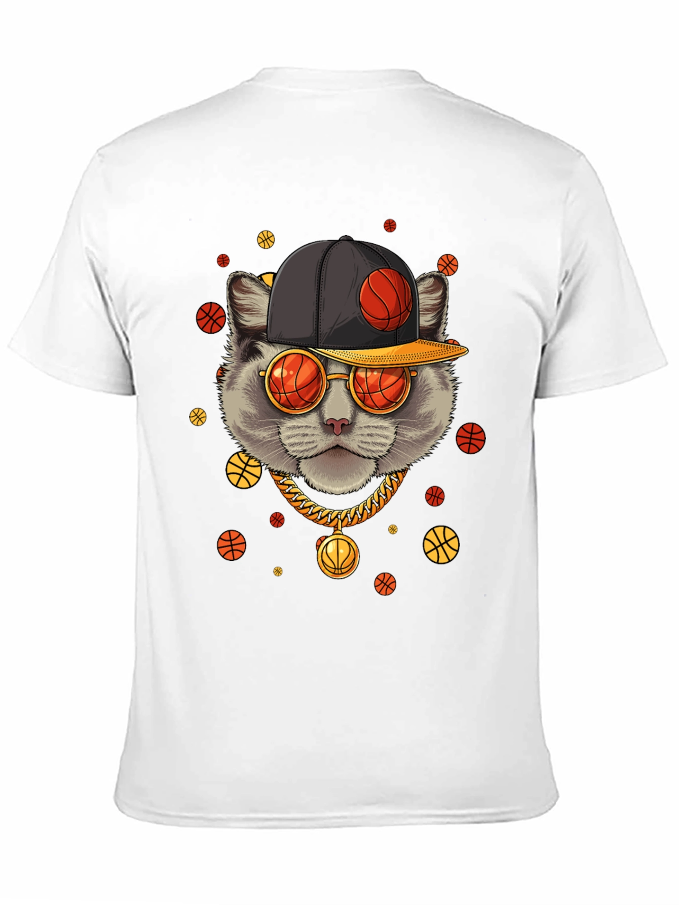 Basketball Cat Graphic Tee